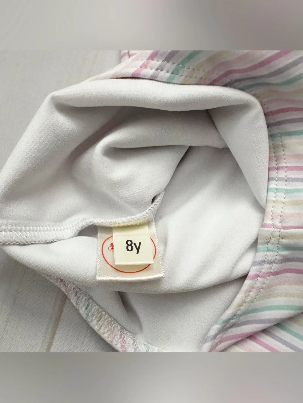 Saint Ida Pastel Rainbow Stripe Long Sleeve Swim